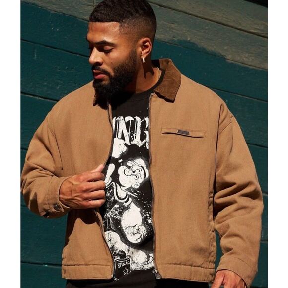 Men's YoungLA 5055 - WORKWEAR JACKET(Sold Out), NWT, XL, Coffee - Picture 9 of 9